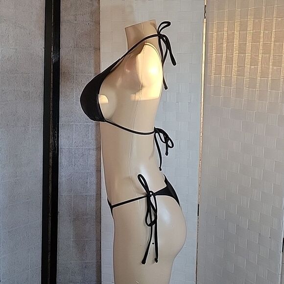 TWO PIECES HALTER BANDAGE WOMEN"S SWIMSUIT - Picture 7 of 15